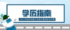 2021年成考高起专录取分数线是多少呢？