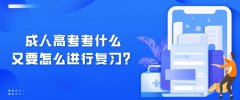 成人高考考什么，又要怎么进行复习？